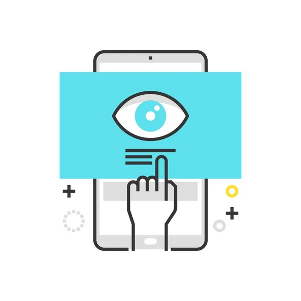 Color box mobile marketing icon, background and graphics Vector Graphics