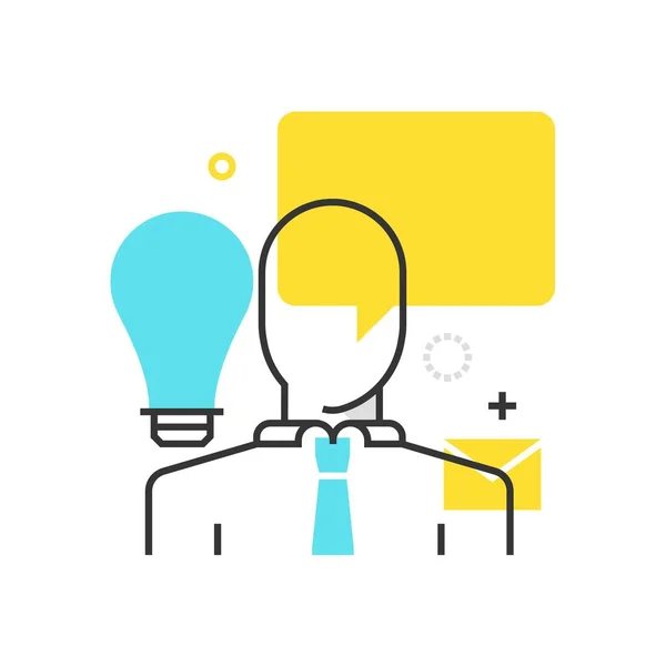 Color box customer service icon, background and graphics Royalty Free Stock Vectors