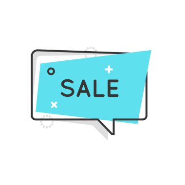 Renk kutusu simgesi, konuşma balonu, afiş illüstrasyon