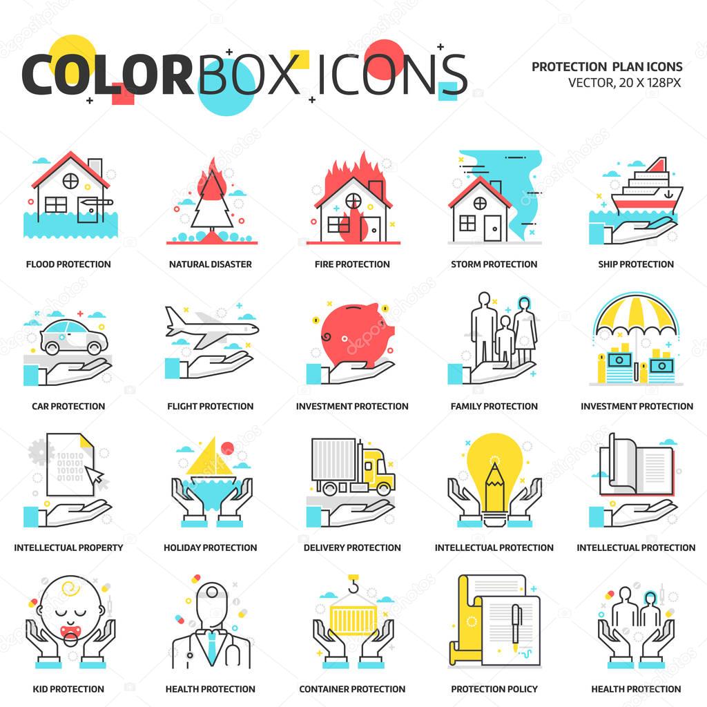 Color box icons, energy industry backgrounds and graphics