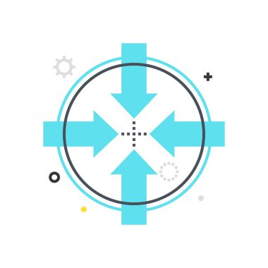 Renk kutusu simgesi, bağlantı örnek, simgesi