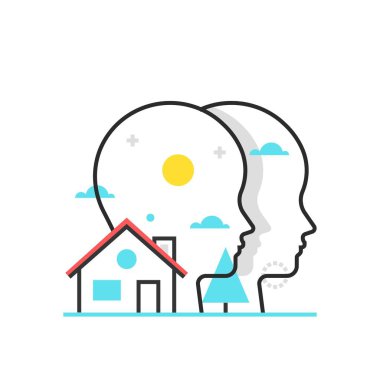 Renk kutusunu paylaşım evi simgesi