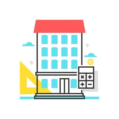 Renk kutusu ev boyutu simgesi