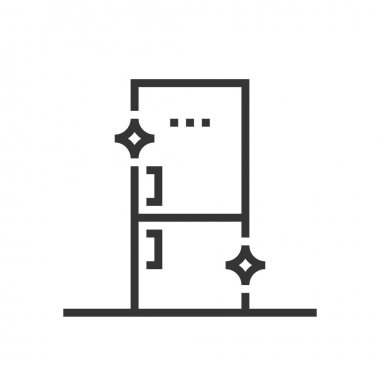 Buzdolabı temizlik simgesi