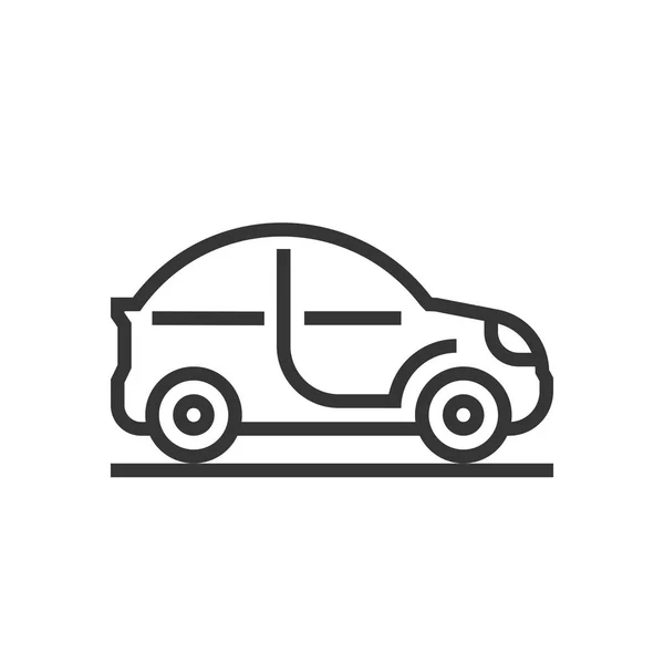 Ícone do carro, parte dos ícones quadrados — Vetor de Stock