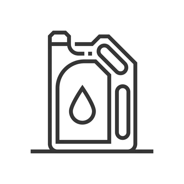 Icono de gasolina, parte de los iconos cuadrados — Vector de stock