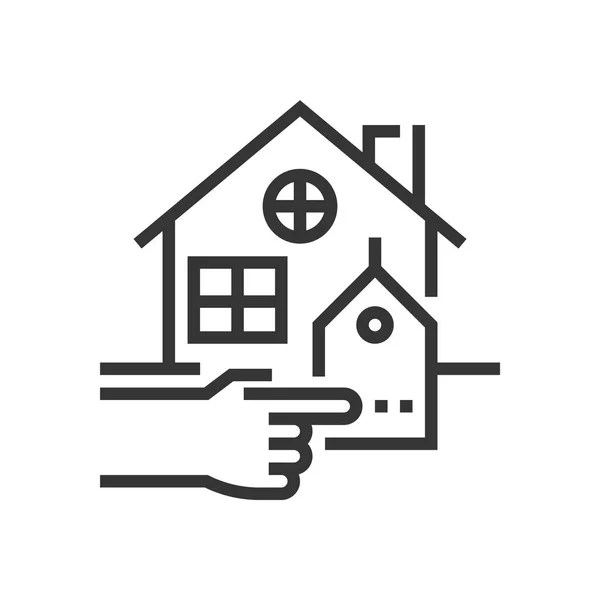 Ein Haussymbol kaufen — Stockvektor