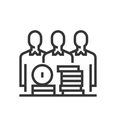 Çalışanın ücret simgesi