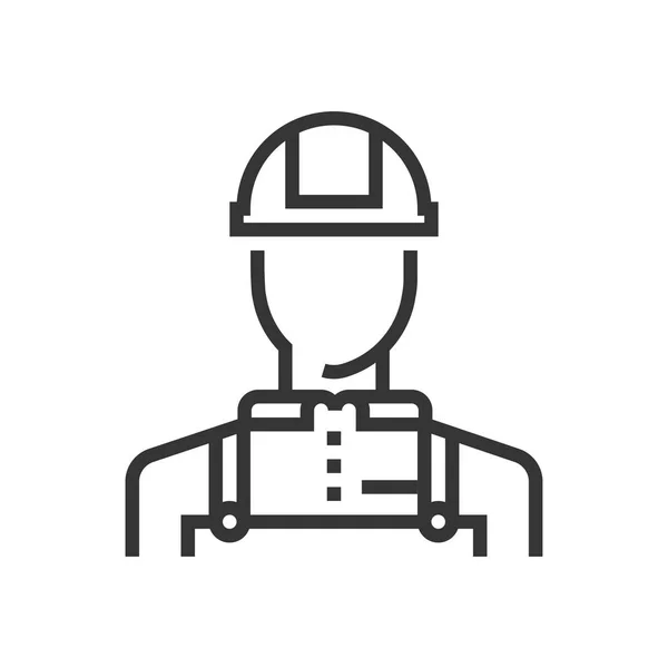 Arbetare-ikonen, symbol — Stock vektor