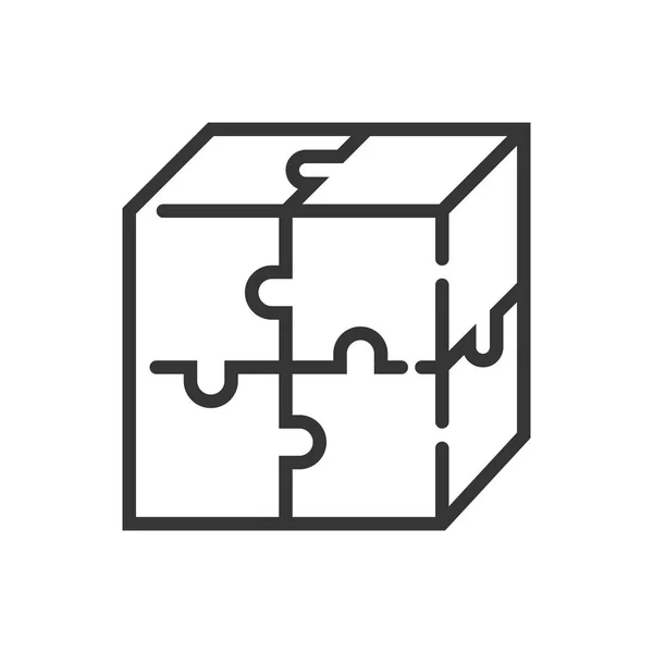 Puzzle icon, symbol — Stock Vector