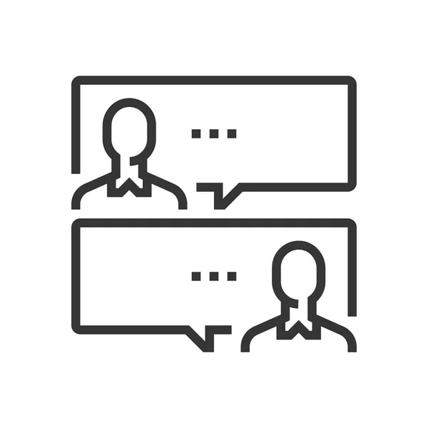 Icône de dialogue, symbole — Image vectorielle