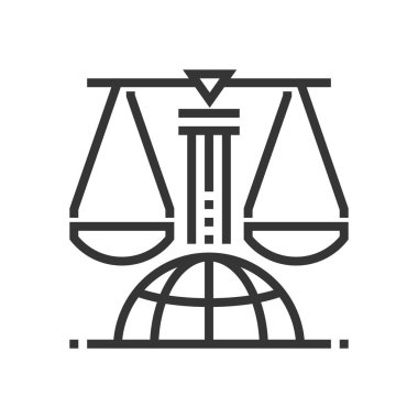 Uluslararası Hukuk simgesi