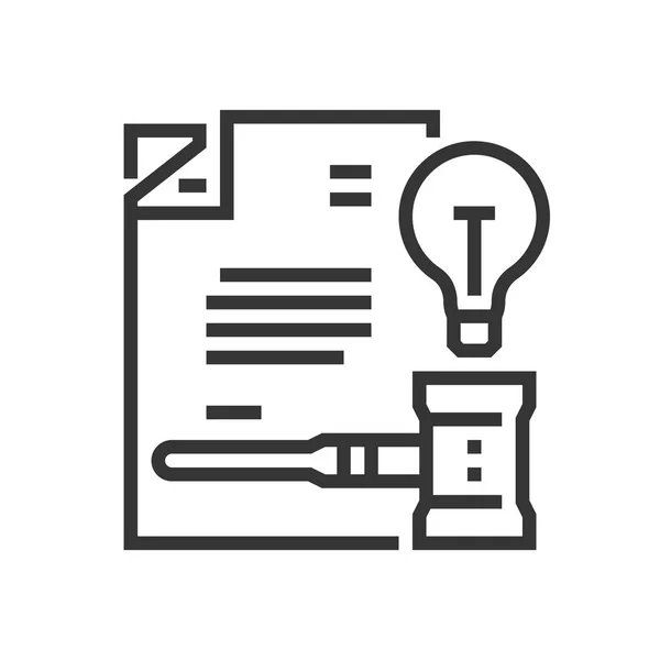 Octrooirecht pictogram — Stockvector