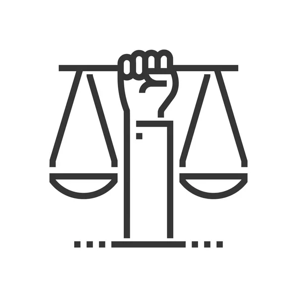 Burgerrechten pictogram — Stockvector