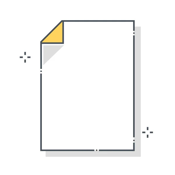 File gerelateerde kleur lijn vector pictogram, illustratie — Stockvector