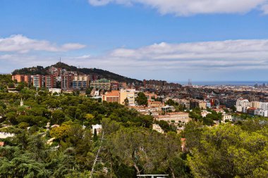 Barselona görünümünden park Güell