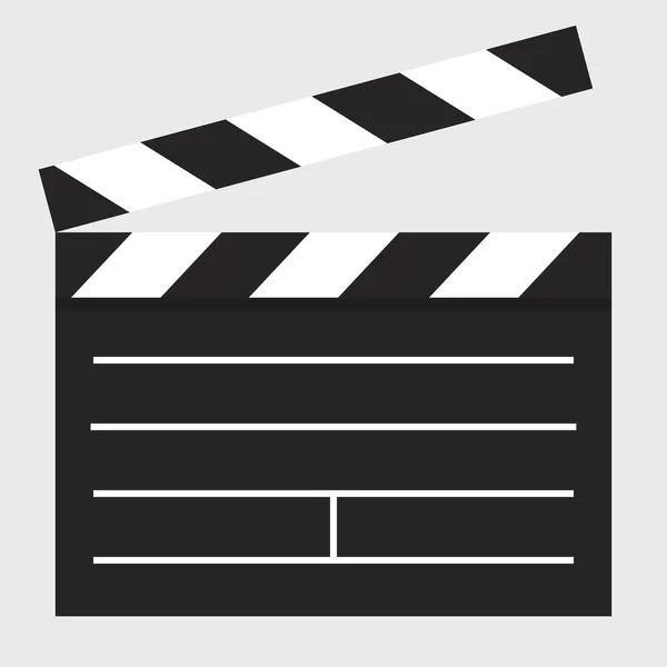 Flat ikonen filmklappa — Stock vektor