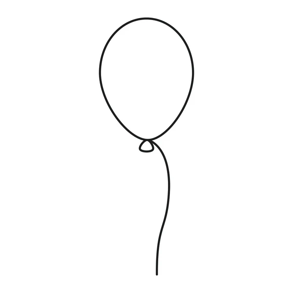 Liniensymbol Ballon — Stockvektor