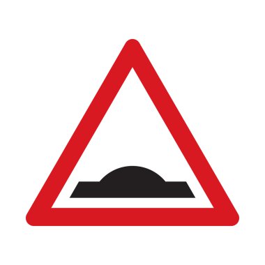 Trafik işareti yol şişlik