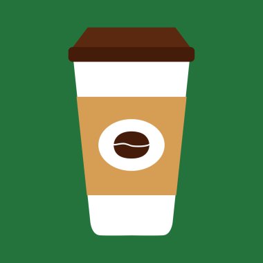 Düz simgesi kahve Kupası