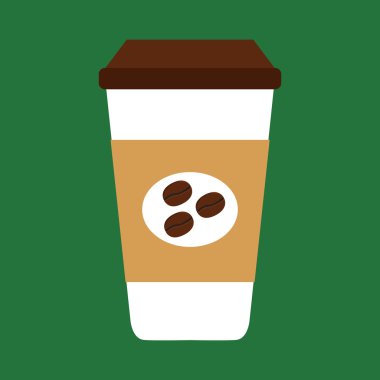  Kahve çekirdekli tek kullanımlık kahve fincanı