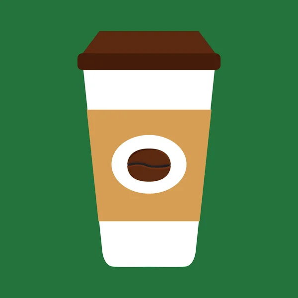 Tasse de café jetable — Image vectorielle