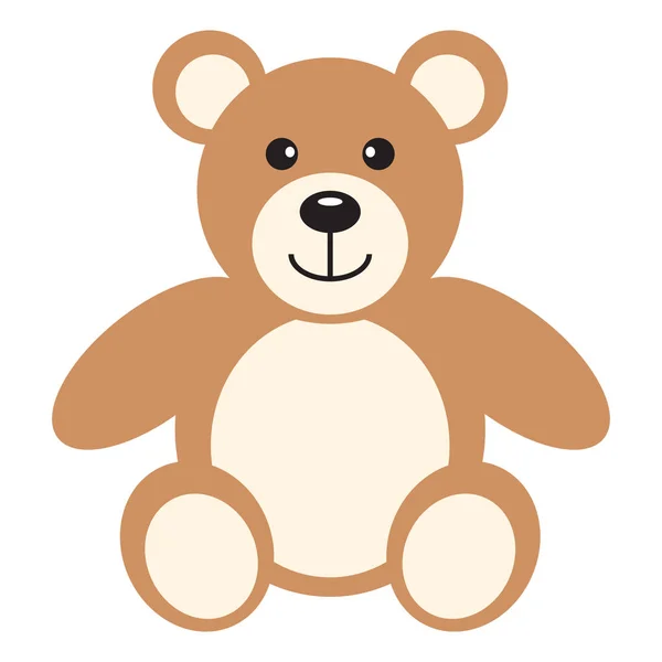 Plochá ikonu medvídek — Stockový vektor