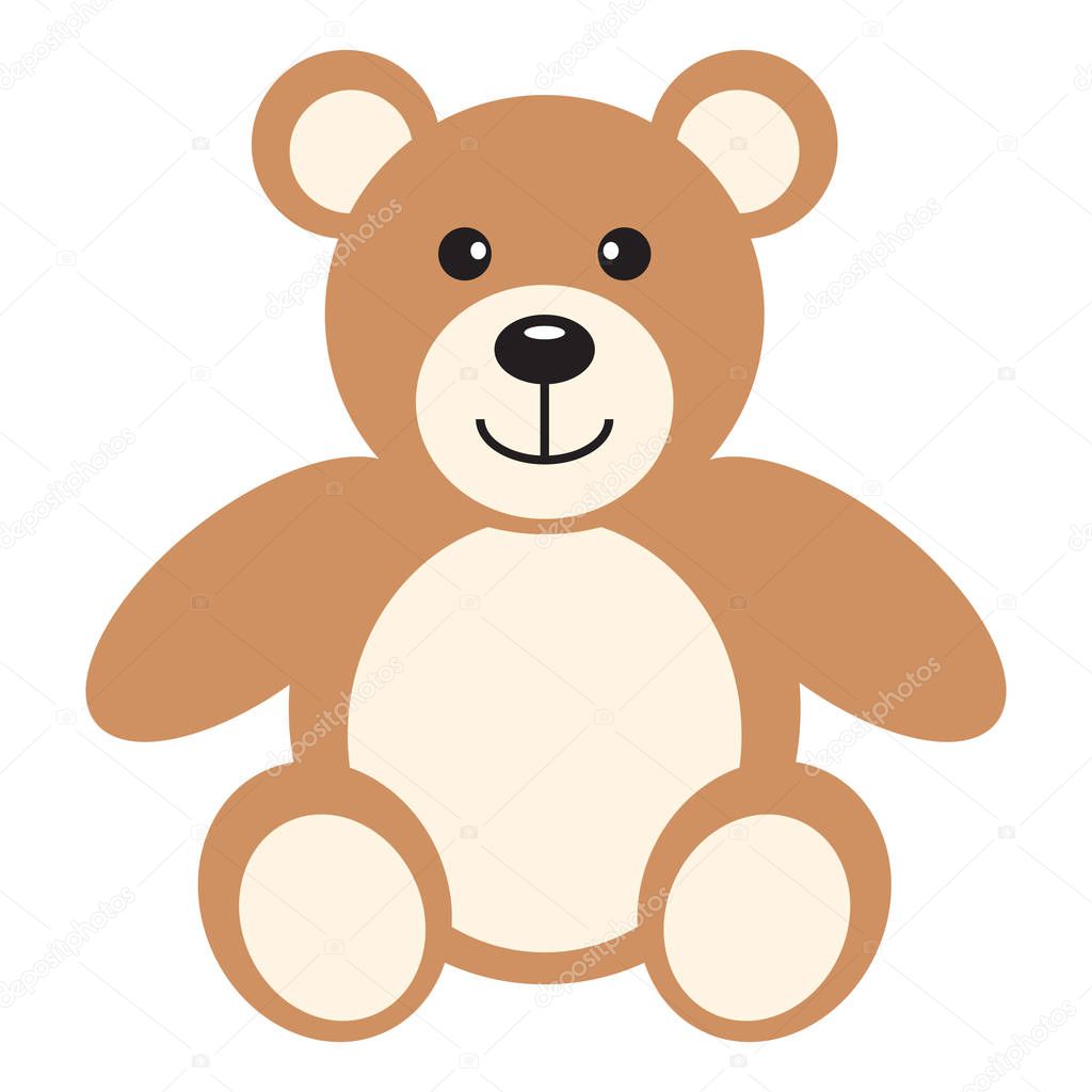 Flat icon teddy bear
