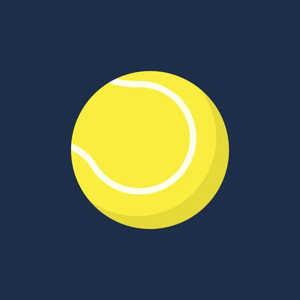 Piłki tenisowe płaskie ikona — Wektor stockowy