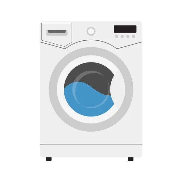 Flat icon washing machine — Stock Vector