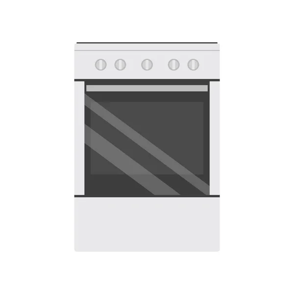 Lapos ikon konyhai tűzhely — Stock Vector