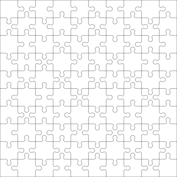 Lijn pictogram puzzel — Stockvector