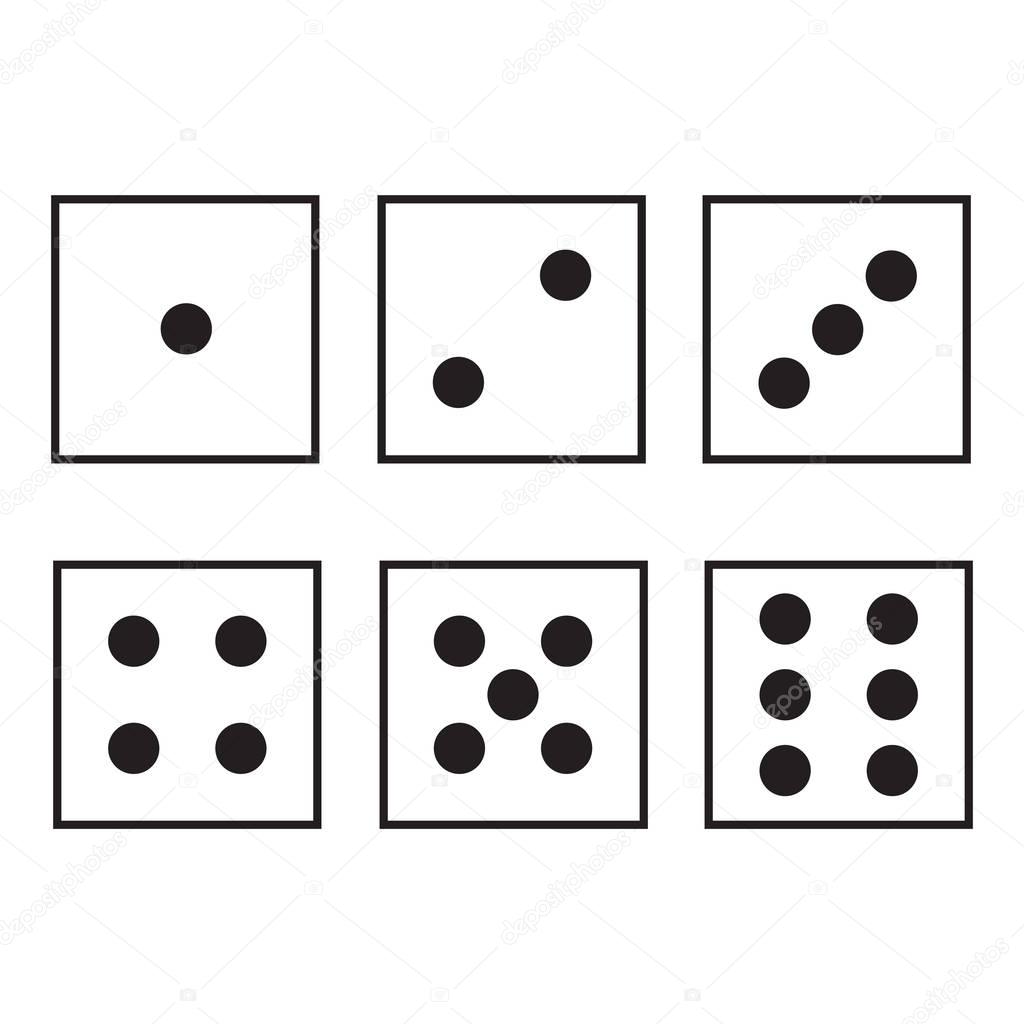 Flat icon dice