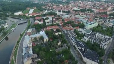Şehrin Nehri yakınında üzerinde havadan görünümü 