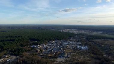 Panorama bitti binalar Forest yakınındaki