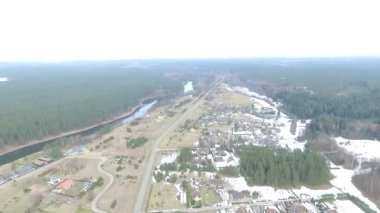 Uçuş bitti küçük kasaba