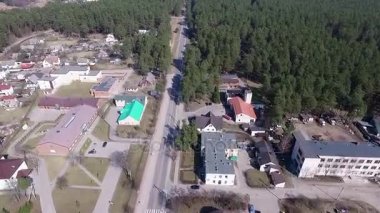 Uçuş bitti küçük kasaba Forest yakınındaki