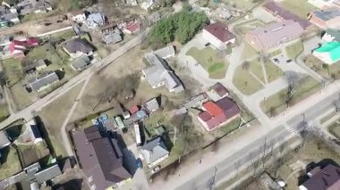 Uçuş bitti küçük kasaba Forest yakınındaki