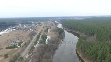 Uçuş bitti küçük kasaba