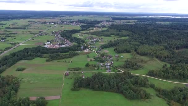 Panorama sobre el campo — Vídeo de stock