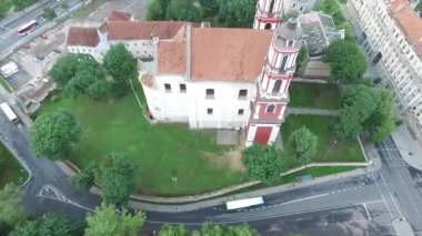 Şehrin Nehri yakınında üzerinde havadan görünümü 