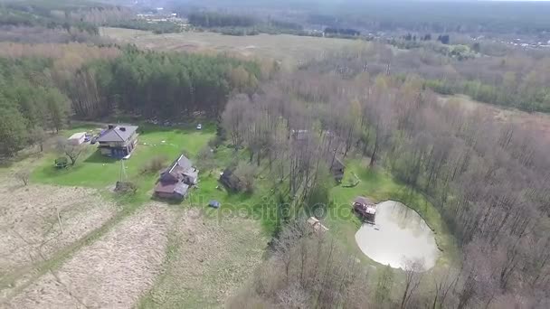 Vlucht Over de boerderij — Stockvideo