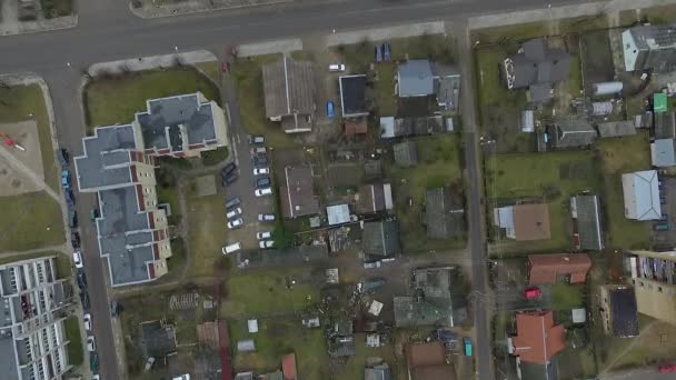 Vertical Landing Over Buildings — Stock Video