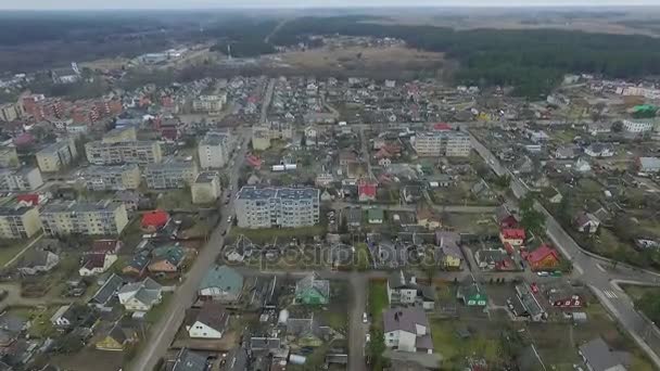 飞行结束小城镇 — 图库视频影像