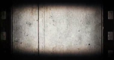 4 k yatay görünüm eski Film bak - kir, ışık sızıntıları, grenli doku, film flash, bir sürü eski film göz etkisi film yakar, beyaz arka plan gerçekçi titreşen