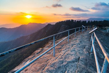 Moro rock in the evening in sequoia national park, california, USA.