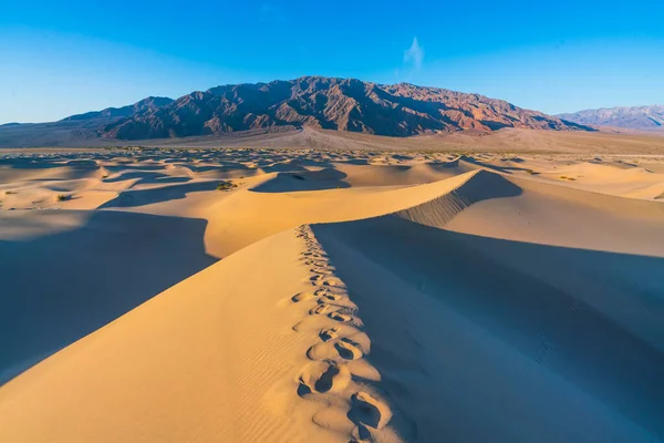 Hermoso Paisaje Mesquite Flat Sand Dunes Parque Nacional Death Valley —  Fotos de Stock