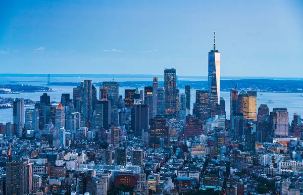 Newyork Usa New York Skyscraper Sunset — Stock Photo, Image