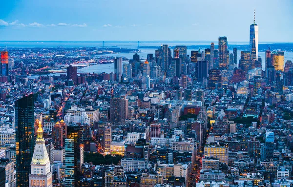 Newyork Usa New York Skyscraper Night — Stock Photo, Image