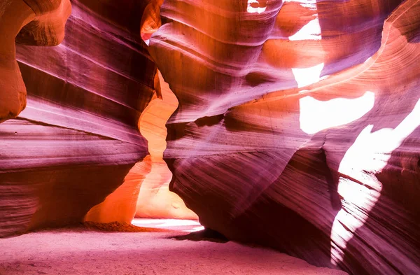 Beautiful Sandstone Formations Upper Antelope Canyon Page Arizona Usa — Stock Photo, Image